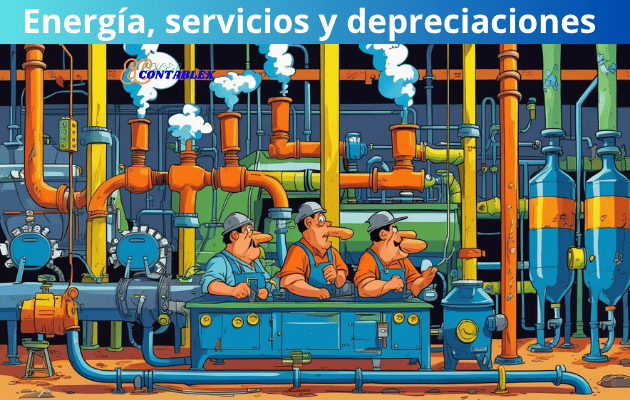 Energía, servicios y depreciaciones - Gastos Indirectos de Fabricacion